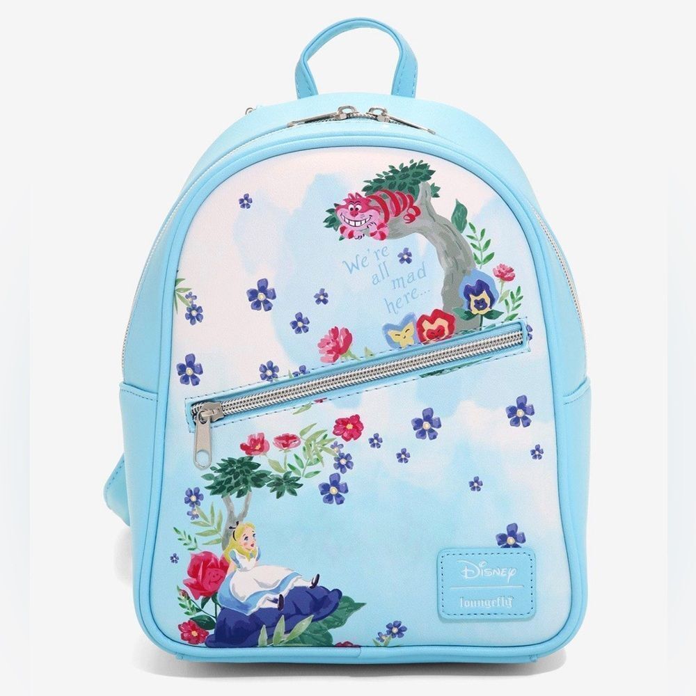 - 𝅺Disney Alice in Wonderland watercolor mini backpack